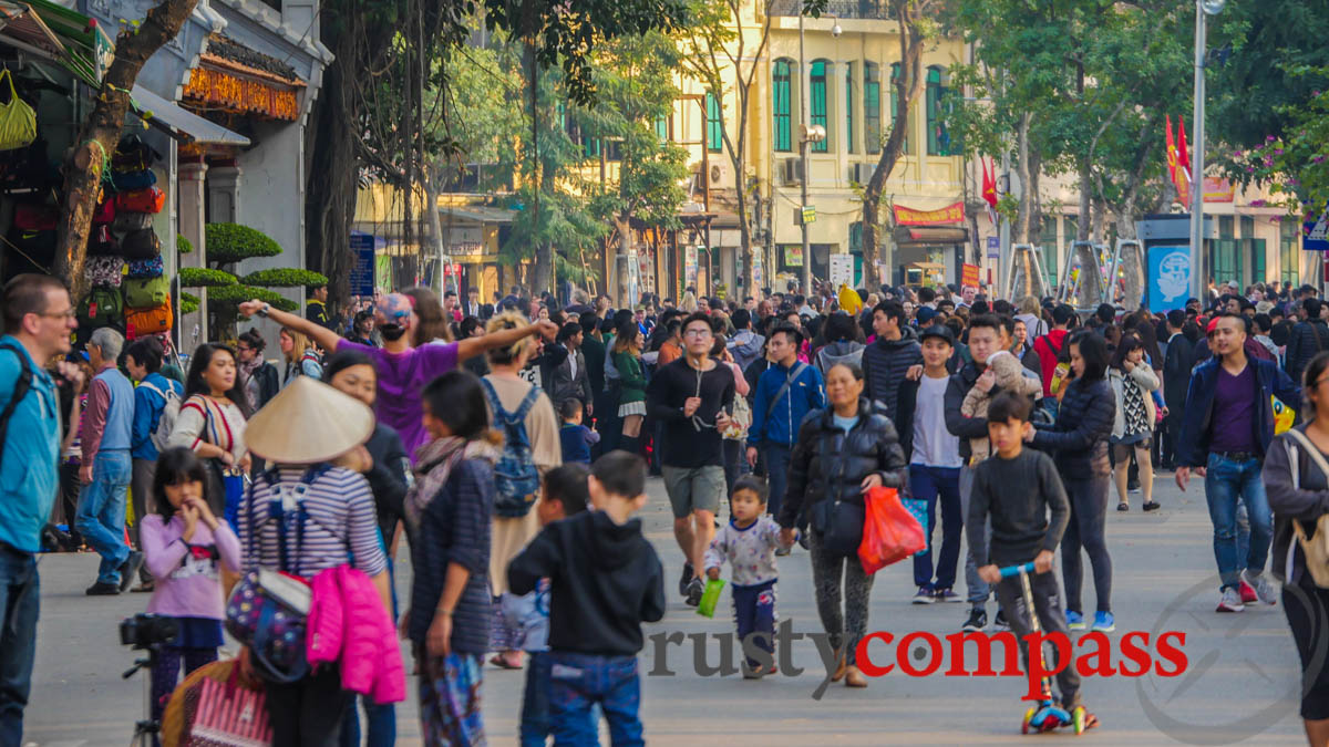 Walking in Hanoi